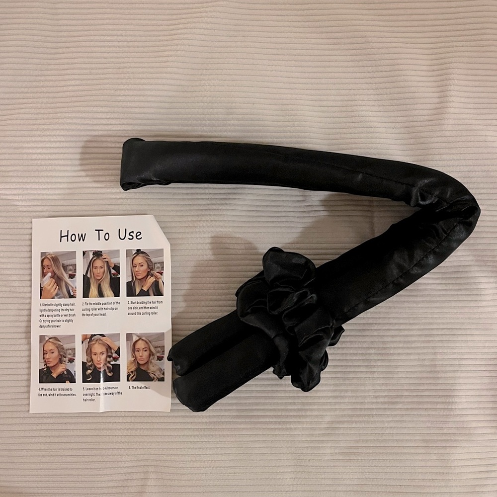 Heatless hair curling wand